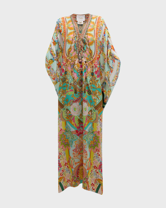 An Italian Welcome Lace-Up Kaftan